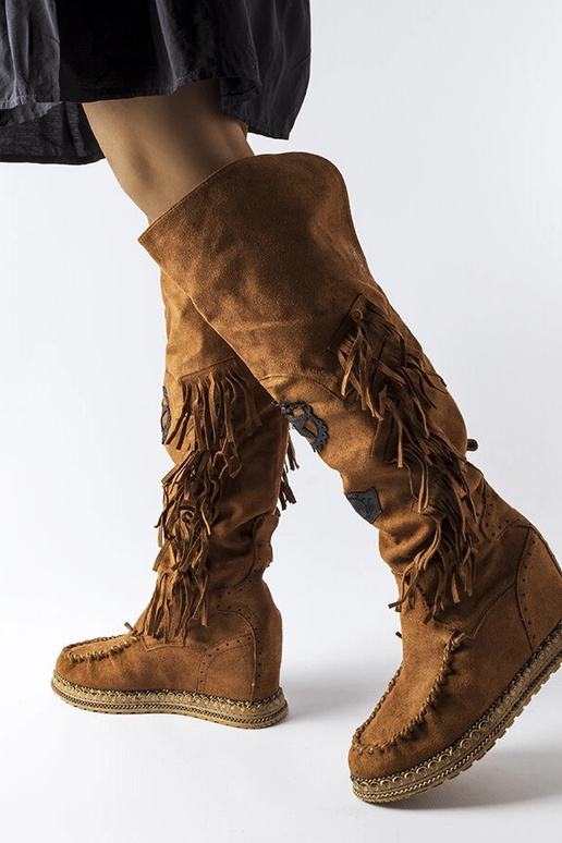 Botas Cascia Wedge Caramelo