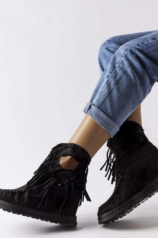 Botas de salto plataforma Giudice pretas