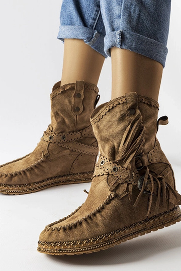 Botas Teodata marrom escuro com salto plataforma 2