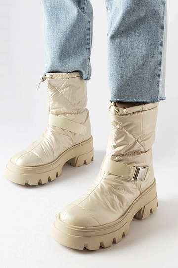 Botas de neve bege envernizadas Ambretta 2
