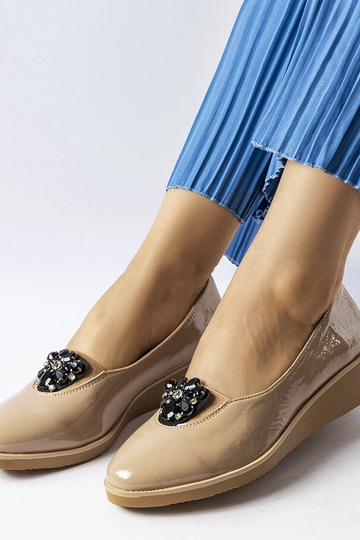 Sapatilhas de balé bege...