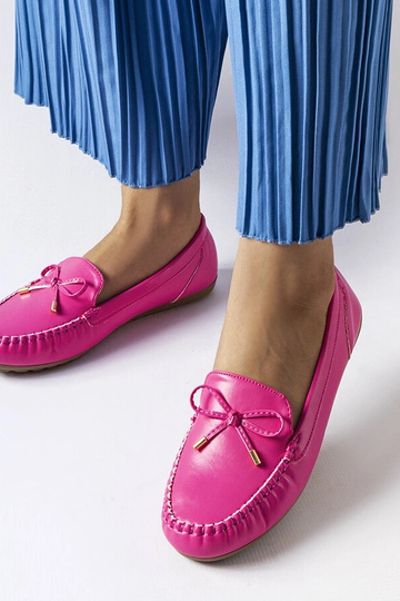 Mocassim rosa com laço Via Foria 2