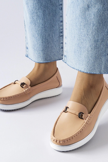Mocassins Vinceza Pink Leather Palmilha