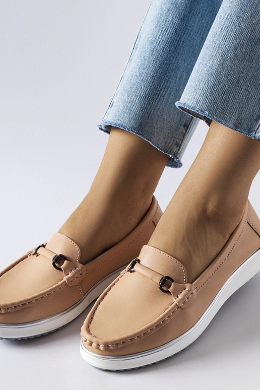 Mocassins Vinceza Pink Leather Palmilha