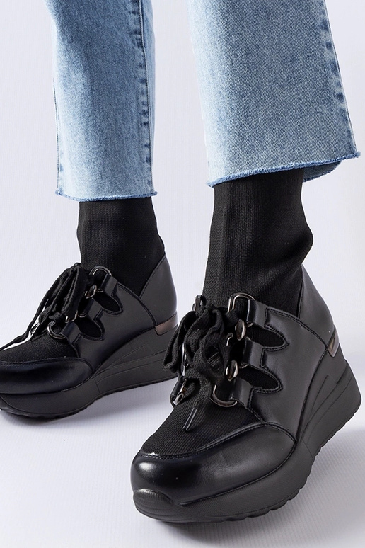 Botas Rochon pretas de salto alto