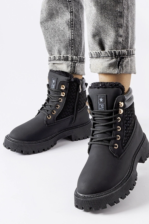 Botas pretas com isolamento Foca
