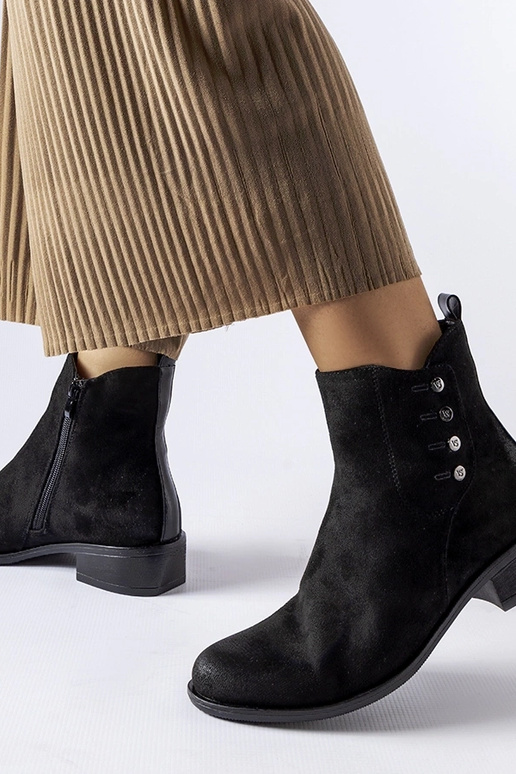 Botas Decorah pretas rasas