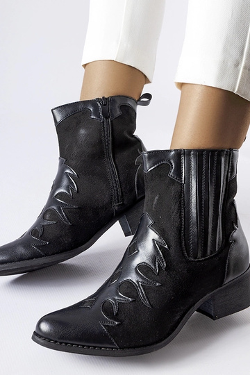 Botas de cowboy pretas com... 2