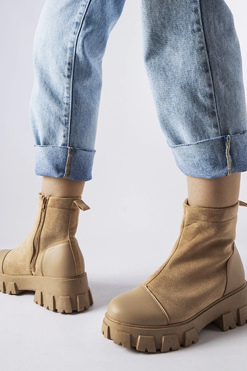 Botas de trabalho de camurça na cor areia com proteção Milo 2