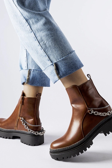 Botins castanhos com... 2