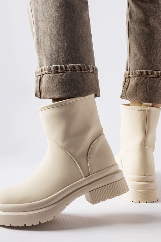 Botas isolantes de borracha bege...