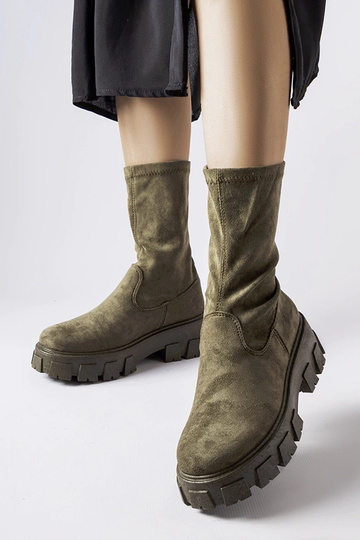 Botas de meia de camurça...