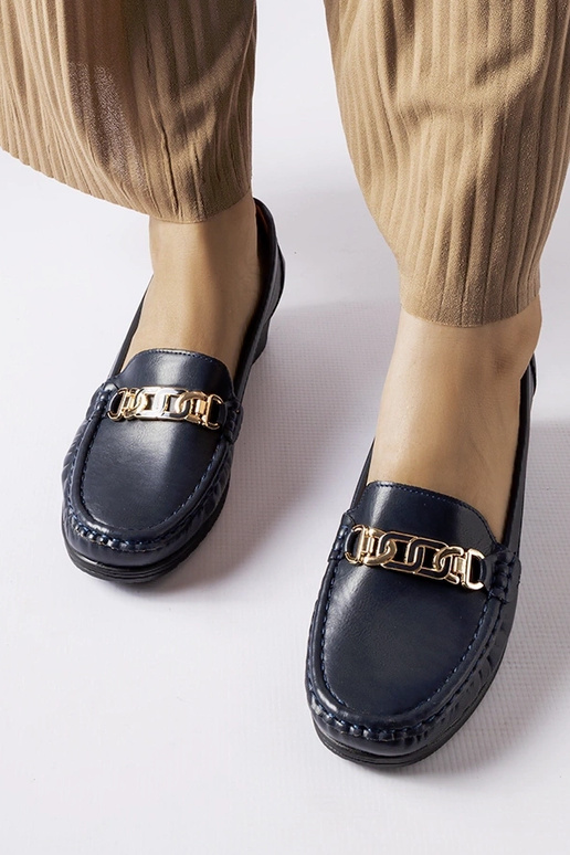 Mocassim Lerino azul marinho com...