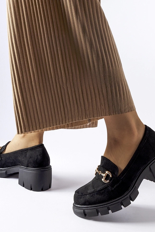 Sapatos pretos de salto alto Irmina