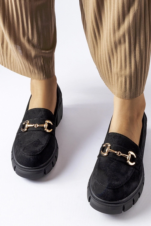 Sapatos pretos de salto alto Irmina