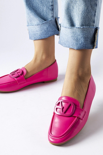 Mocassim com fivela rosa Delgi