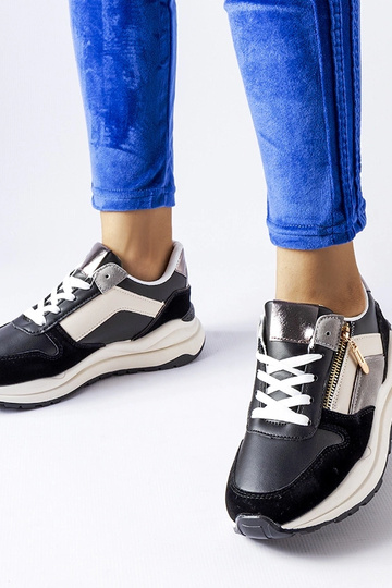 Tênis Cecchi preto e branco