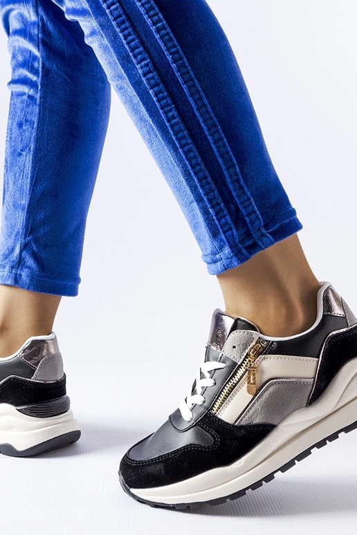 Tênis Cecchi preto e branco