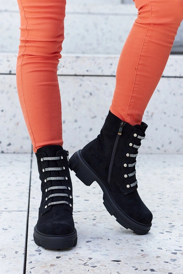 Botas de tornozelo pretas... 2