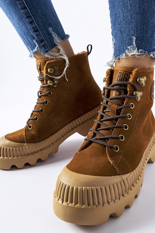 Bolsa de couro marrom BIG STAR KK274520