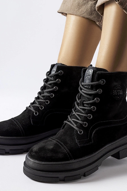 Bolsa de couro preta BIG STAR KK274524