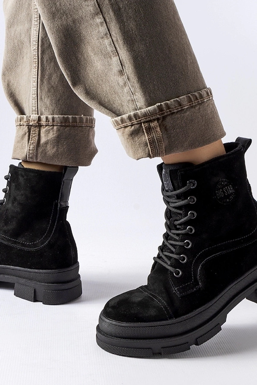 Bolsa de couro preta BIG STAR KK274524