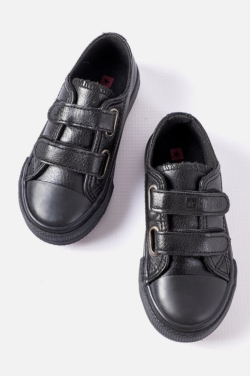 Sapatos infantis pretos, “Big Star... Sapatos infantis pretos, “Big Star...