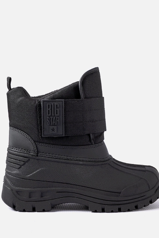 Botas infantis de inverno pretas,...