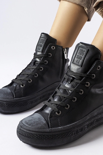 Sapatos de inverno pretos,... 2