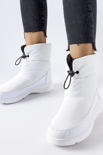 Botas de neve Jensen femininas brancas com isolamento