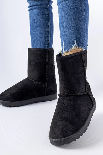 Botins de salto em camurça...