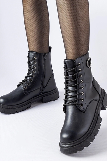 Botas pretas com isolamento e zircões Broberg 2