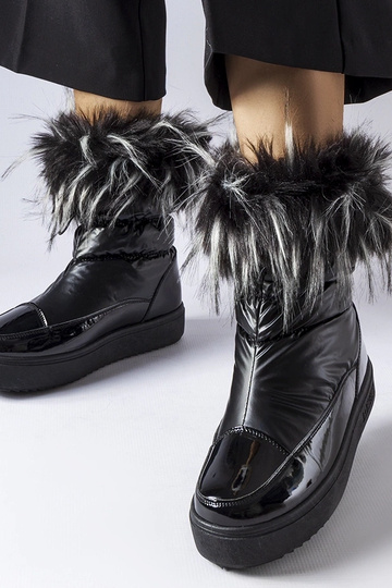 Botas de neve pretas com... 2