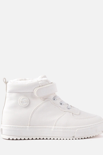 Botas de cano curto brancas...