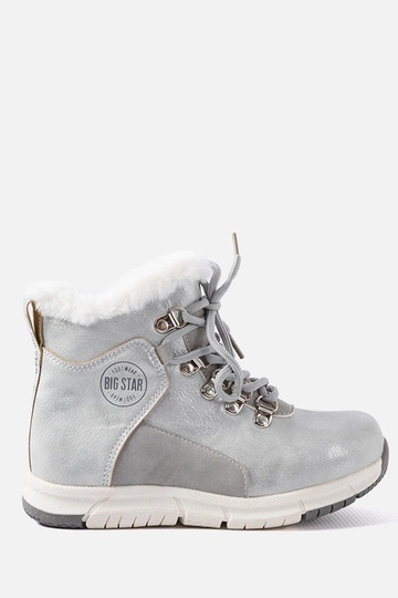 Botas infantis Big Star KK374178 cinza quentes