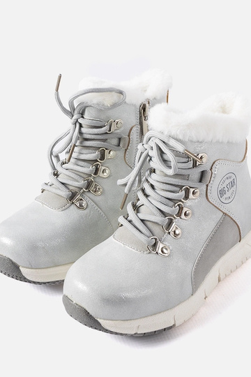 Botas infantis Big Star KK374178 cinza quentes 2