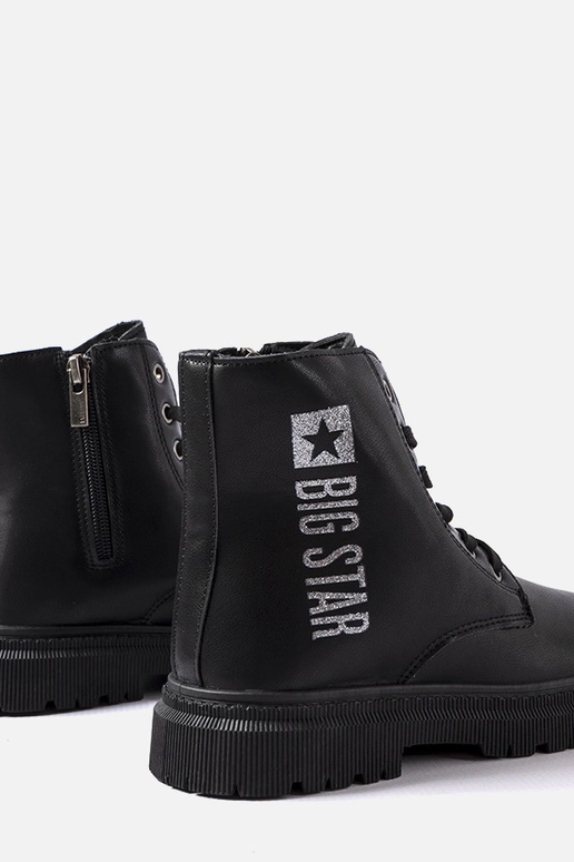 Botas de cano curto pretas de...