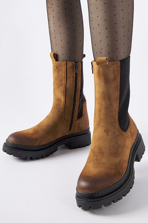 Botas altas isolantes castanhas Bernardo