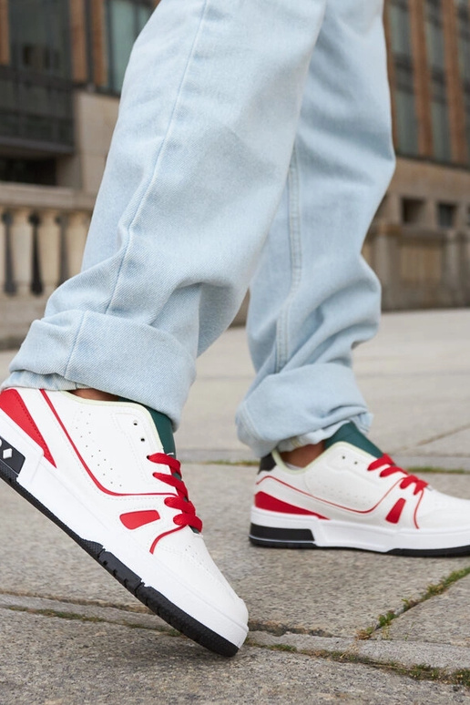 Sapatos Archie Vermelho e Branco com...