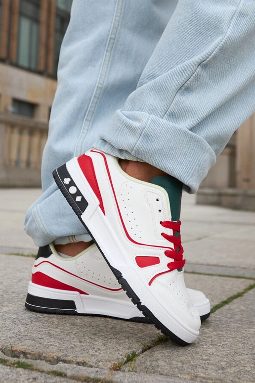 Sapatos Archie Vermelho e Branco com...