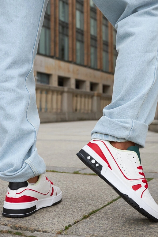 Sapatos Archie Vermelho e Branco com...