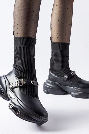 Botas de meia preta Ivana 2