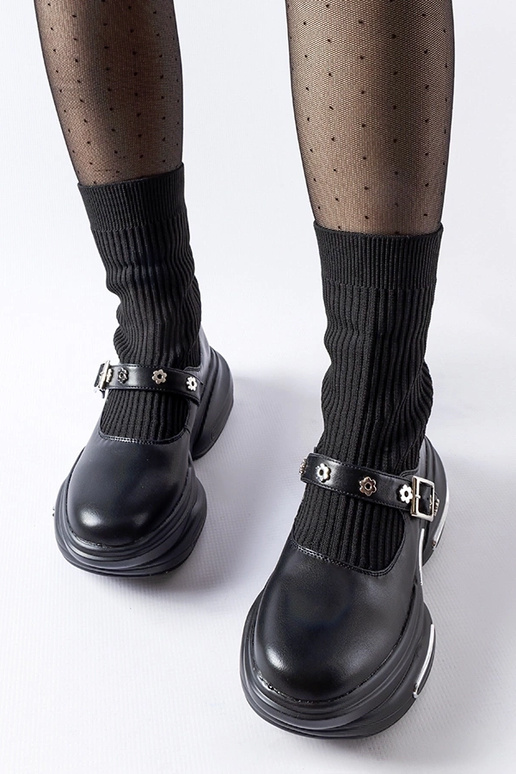 Botas de meia preta Ivana
