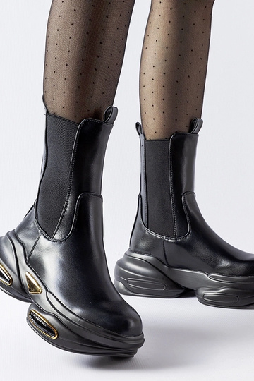 Botas Chunky Slip-on Pretas...