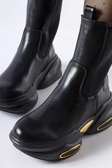 Botas Chunky Slip-on Pretas... 2