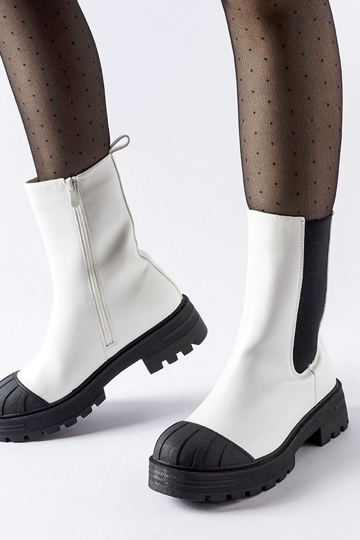 Botas clássicas de inverno brancas,...