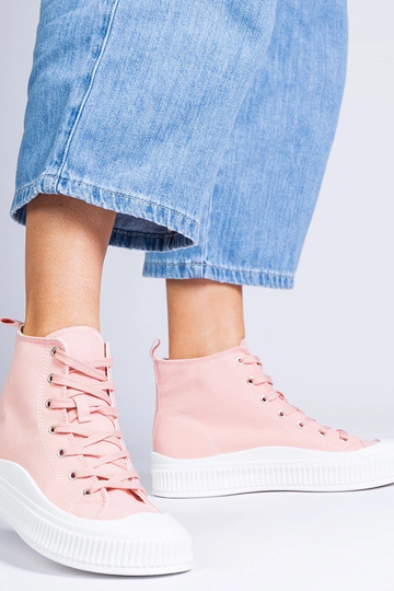 Sapatos altos rosa com plataforma, "Guerrino"