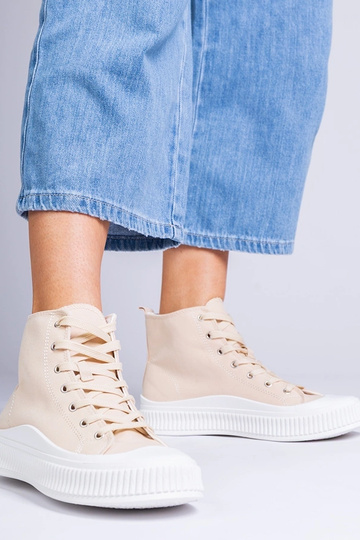 Sapatos cor areia com plataforma, "Guerrino"