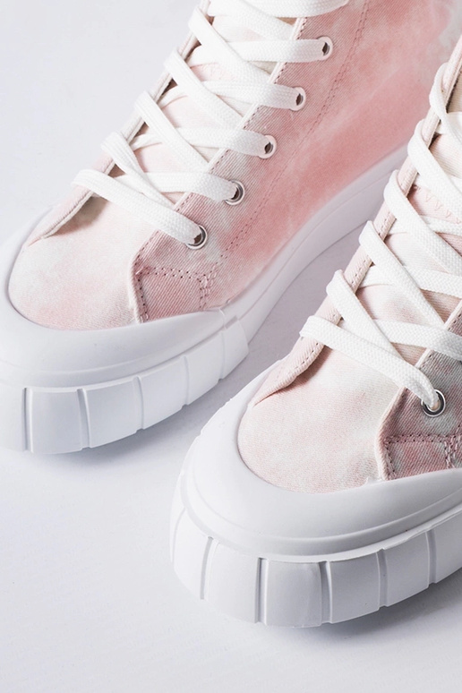 Sapatos rosas acima do tornozelo,...