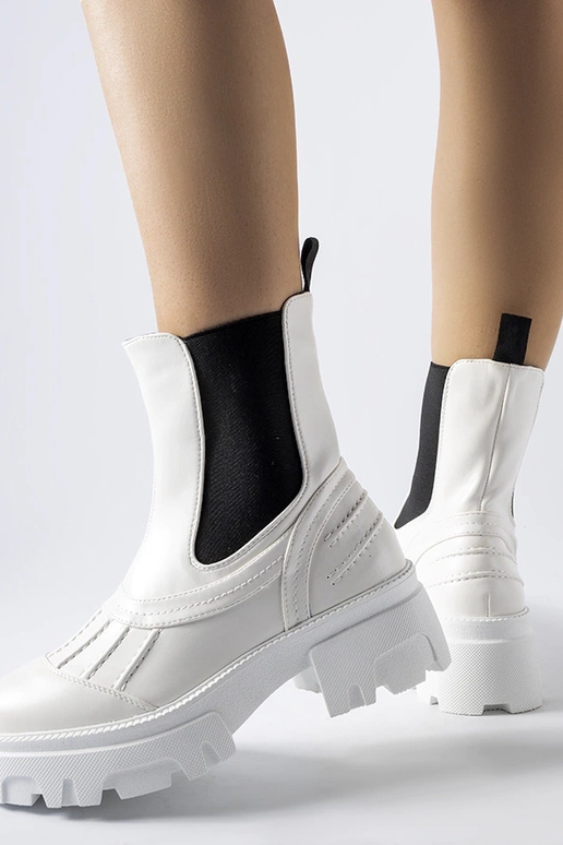 Botas de trabalho de inverno brancas...